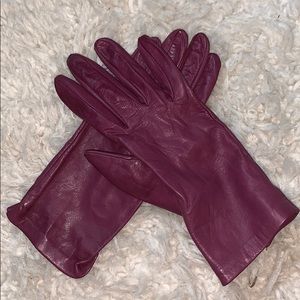 Custom made leather gloves